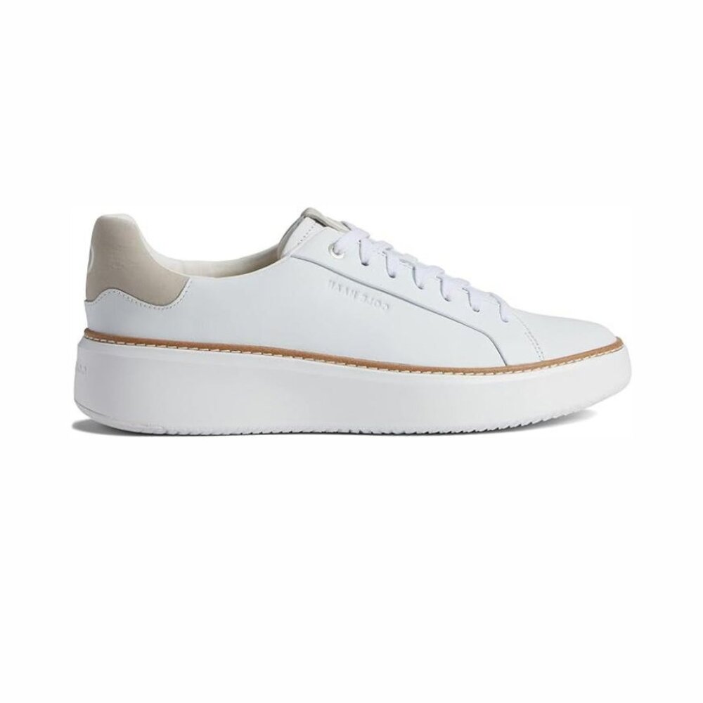 Cole Haan Women's Sporty Lightweight Grandpro TopSpin Sneaker, White/Dove